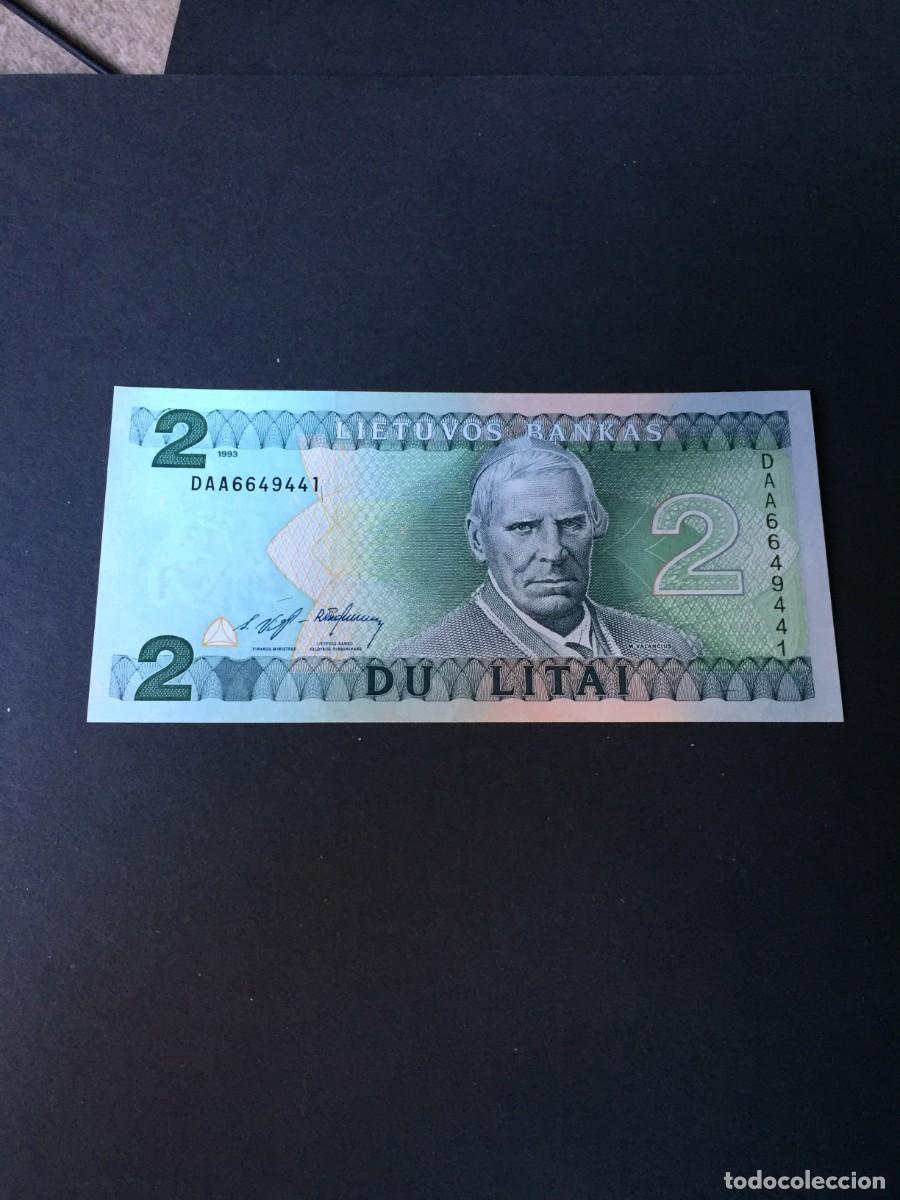 Billetes extranjeros: BILLETE DE 2 LITAI LITUANIA EL DE LAS FOTOS VER TODOS MIS LOTES DE BILLETES