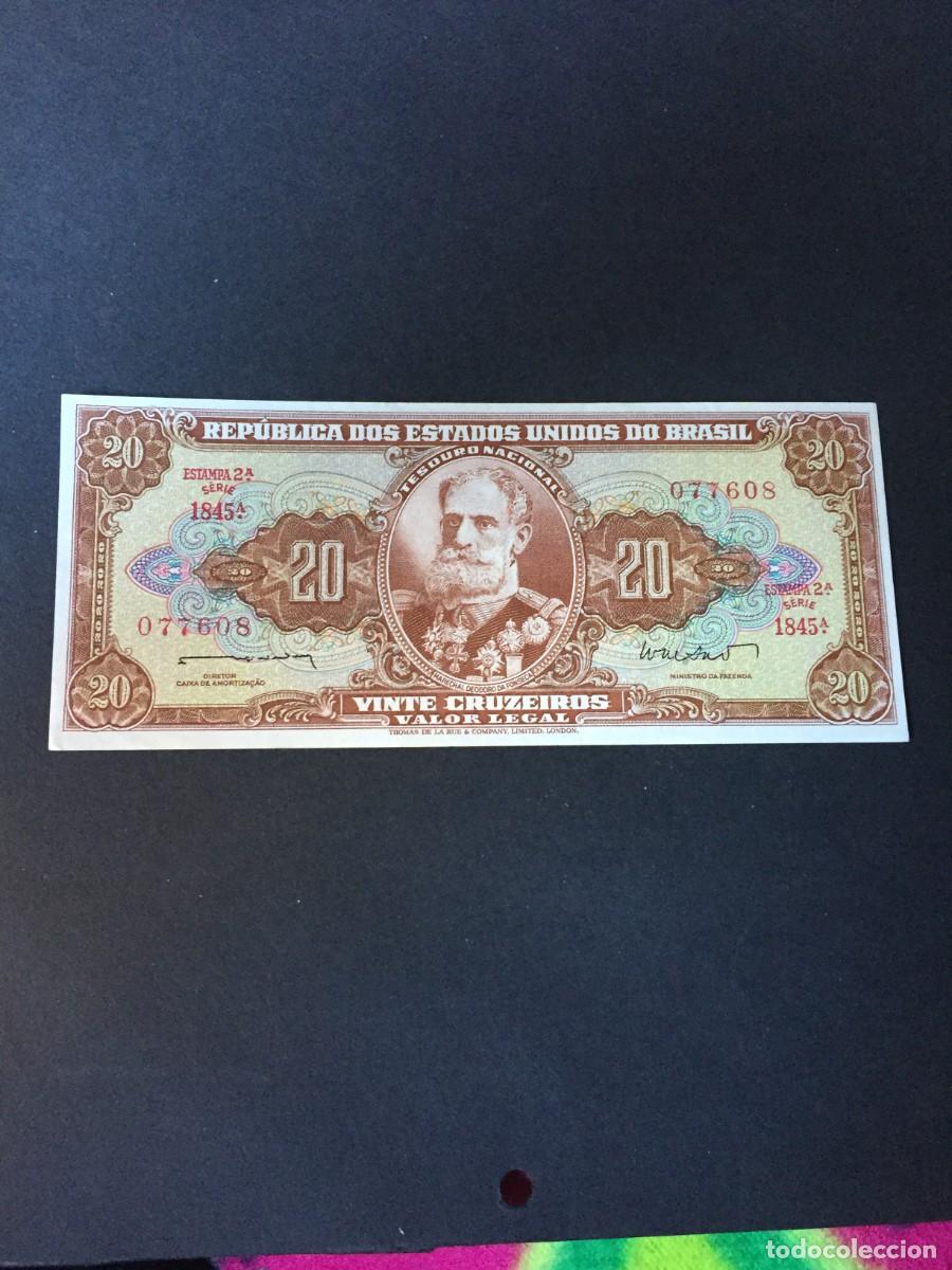Billetes extranjeros: BILLETE DE 20 CRUZEIROS BRASIL A&Ntilde;O 1952 EL DE LAS FOTOS VER TODOS MIS LOTES DE BILLETES