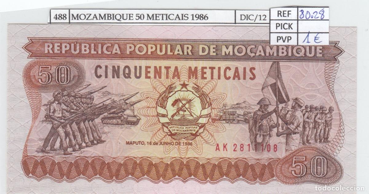 Billetes extranjeros: CRJ0488 BILLETE MOZAMBIQUE 50 METICAIS 1986 P-129b SIN CIRCULAR