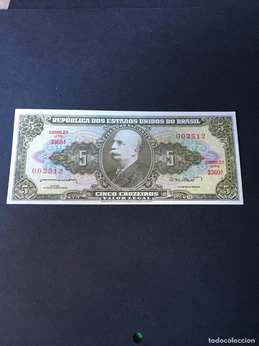 Billetes extranjeros: BILLETE DE 5 CRUZEIROS BRASIL EL DE LAS FOTOS VER TODOS MIS LOTES DE BILLETES