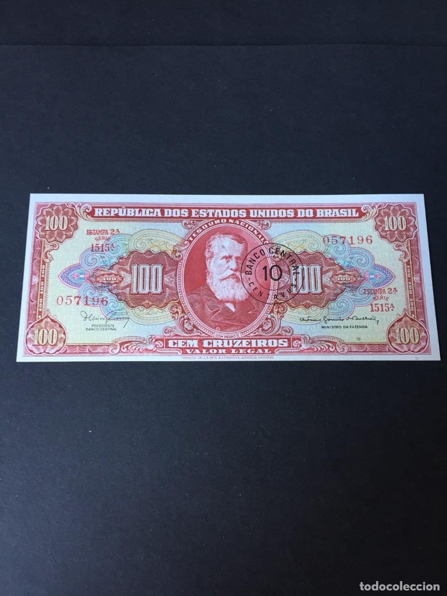 Billetes extranjeros: BILLETE DE 100 CRUZEIROS BRASIL EL DE LAS FOTOS VER TODOS MIS LOTES DE BILLETES