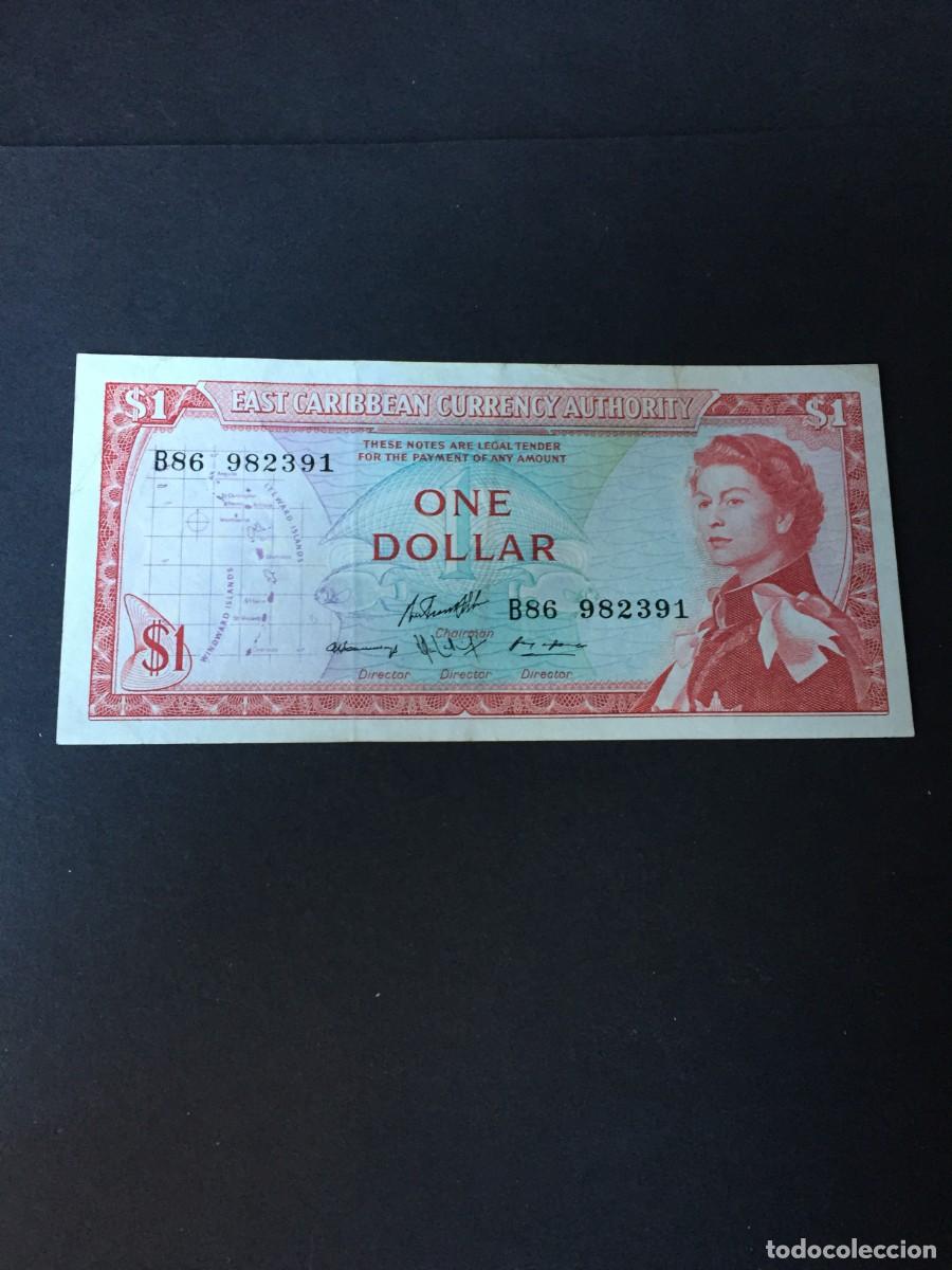 Billetes extranjeros: BILLETE DE 1 DOLAR DEL CARIBE EL DE LAS FOTOS VER TODOS MIS LOTES DE BILLETES
