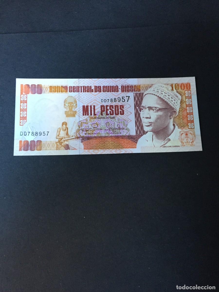 Billetes extranjeros: BILLETE DE 1000 PESOS GUINEA BISSAU EL DE LAS FOTOS VER TODOS MIS LOTES DE BILLETES