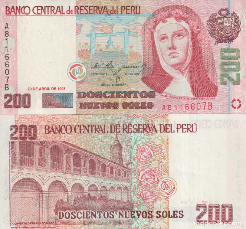 Billetes extranjeros: Peru 200 nuevos soles Pick 162 SC/UNC