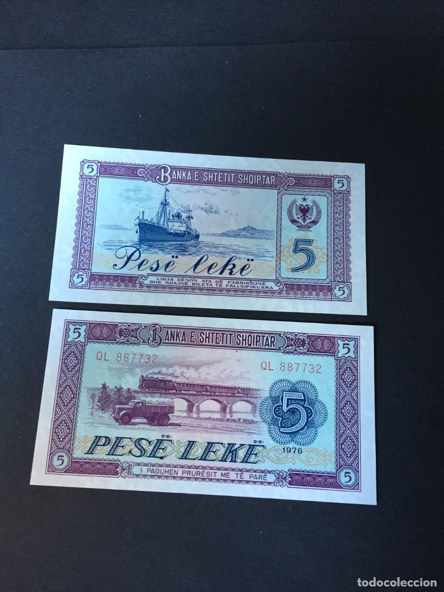 Billetes extranjeros: BILLETE DE 5 LEKE ALBANIA A&Ntilde;O 1976 EL DE LAS FOTOS VER TODOS MIS LOTES DE BILLETES