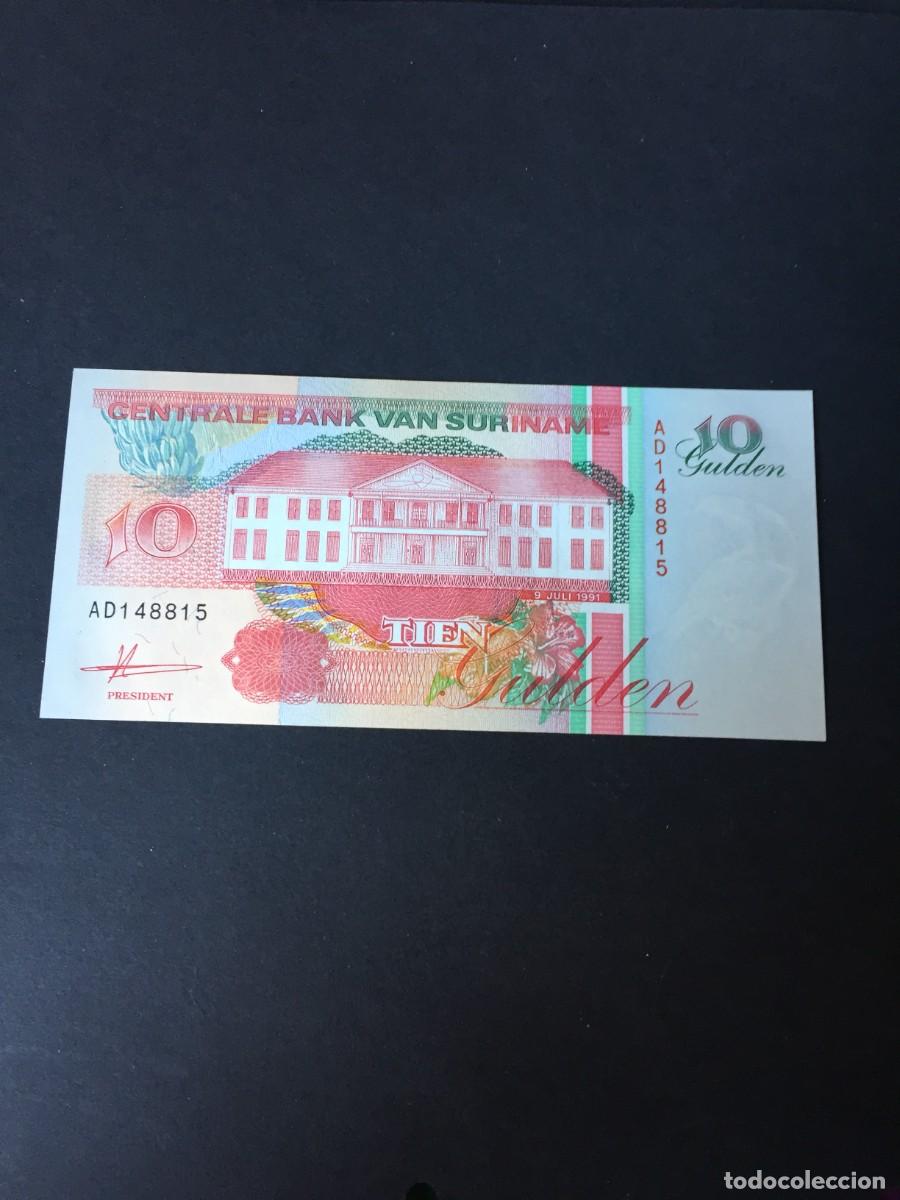 Billetes extranjeros: BILLETE DE 10 GULDEN SURINAM EL DE LAS FOTOS VER TODOS MIS LOTES DE BILLETES