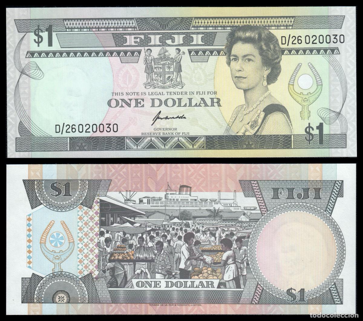 Billetes extranjeros: Fiji 1 Dollar 1993 Pick 89 SC