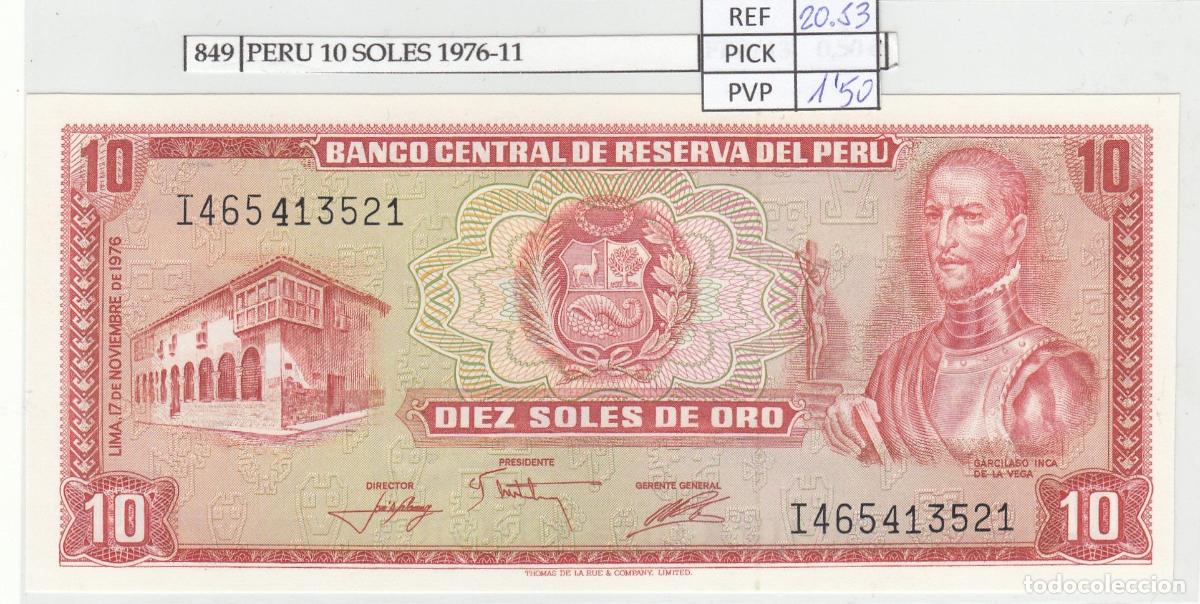 Billetes extranjeros: CRJ0849 BILLETE PERU 10 SOLES 1976 P-112