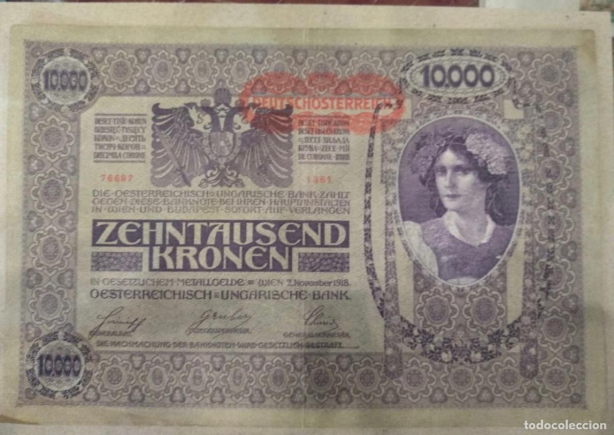 Billetes extranjeros: CRBX0007 BILLETE AUSTRIA 10000 KRONEN 1918 MBC