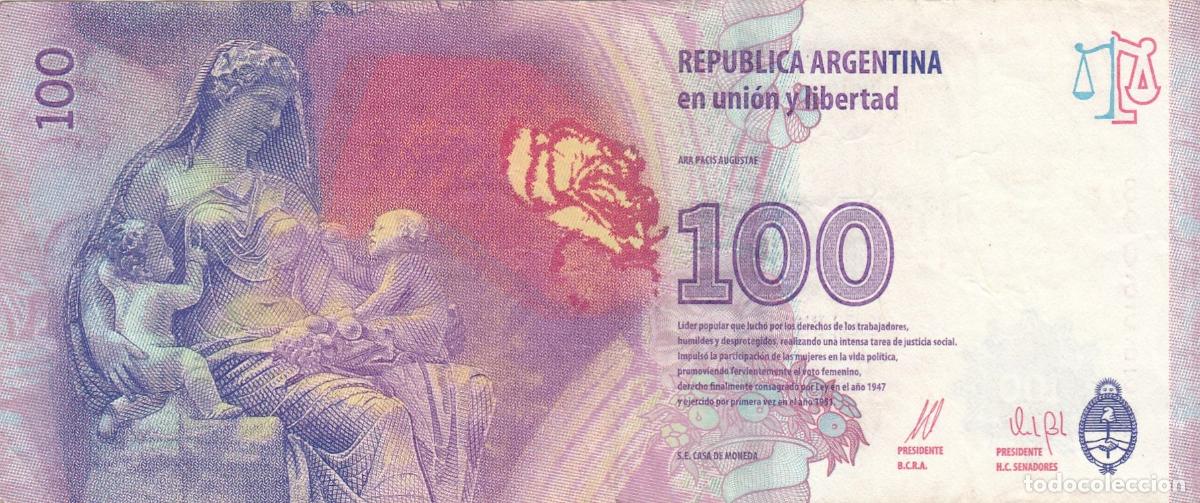 Billetes extranjeros: CRBX0094 BILLETE ARGENTINA 100 PESOS MBC