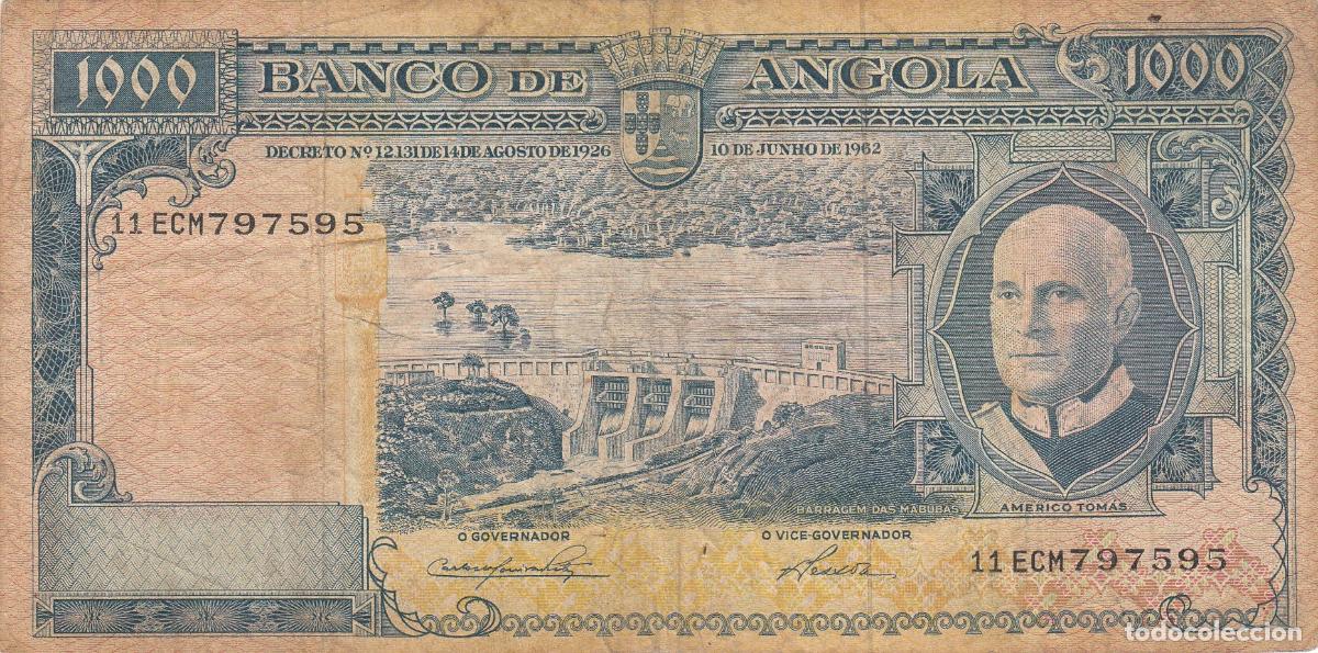 Billetes extranjeros: CRBX0150 BILLETE ANGOLA 1000 ESCUDOS 1962 MC