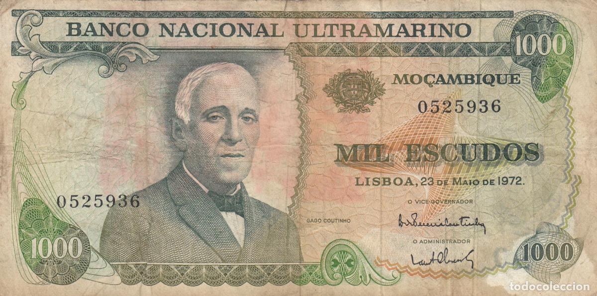 Billetes extranjeros: CRBX0251 BILLETE MOZAMBIQUE 1000 ESCUDOS 1972 BC