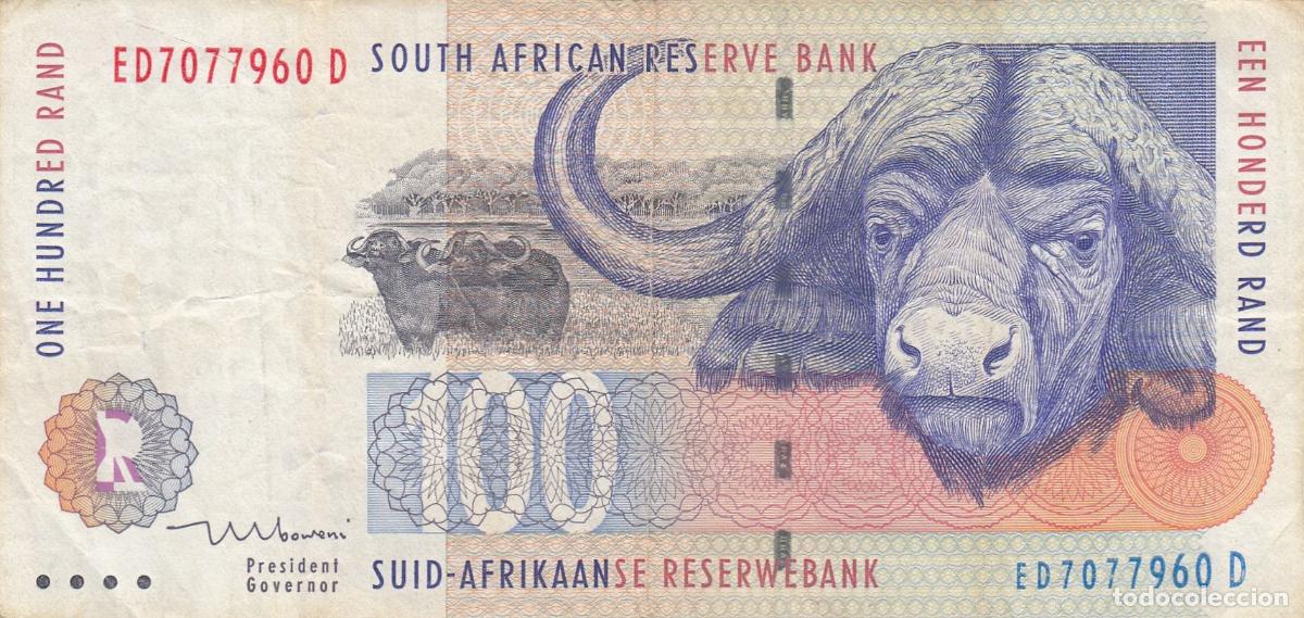 Billetes extranjeros: CRBX0264 BILLETE SUDAFRICA 100 RAND 1994 BC