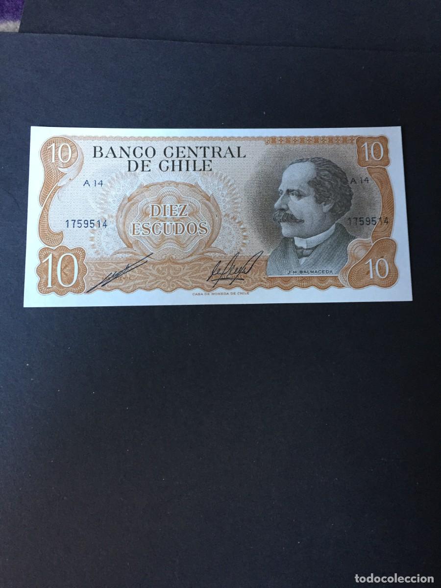 Billetes extranjeros: BILLETE DE 10 ESCUDOS CHILE EL DE LAS FOTOS VER TODOS MIS LOTES DE BILLETES
