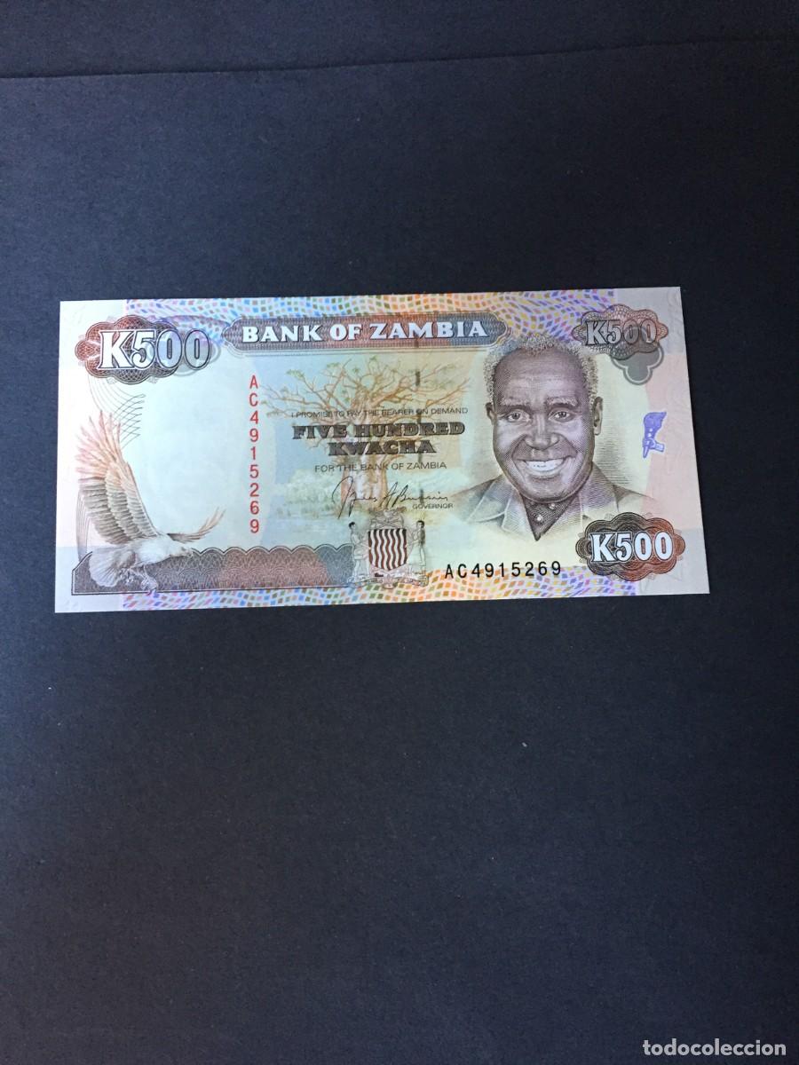 Billetes extranjeros: BILLETE DE 500 KWACHA DE ZAMBIA EL DE LAS FOTOS VER TODOS MIS LOTES DE BILLETES