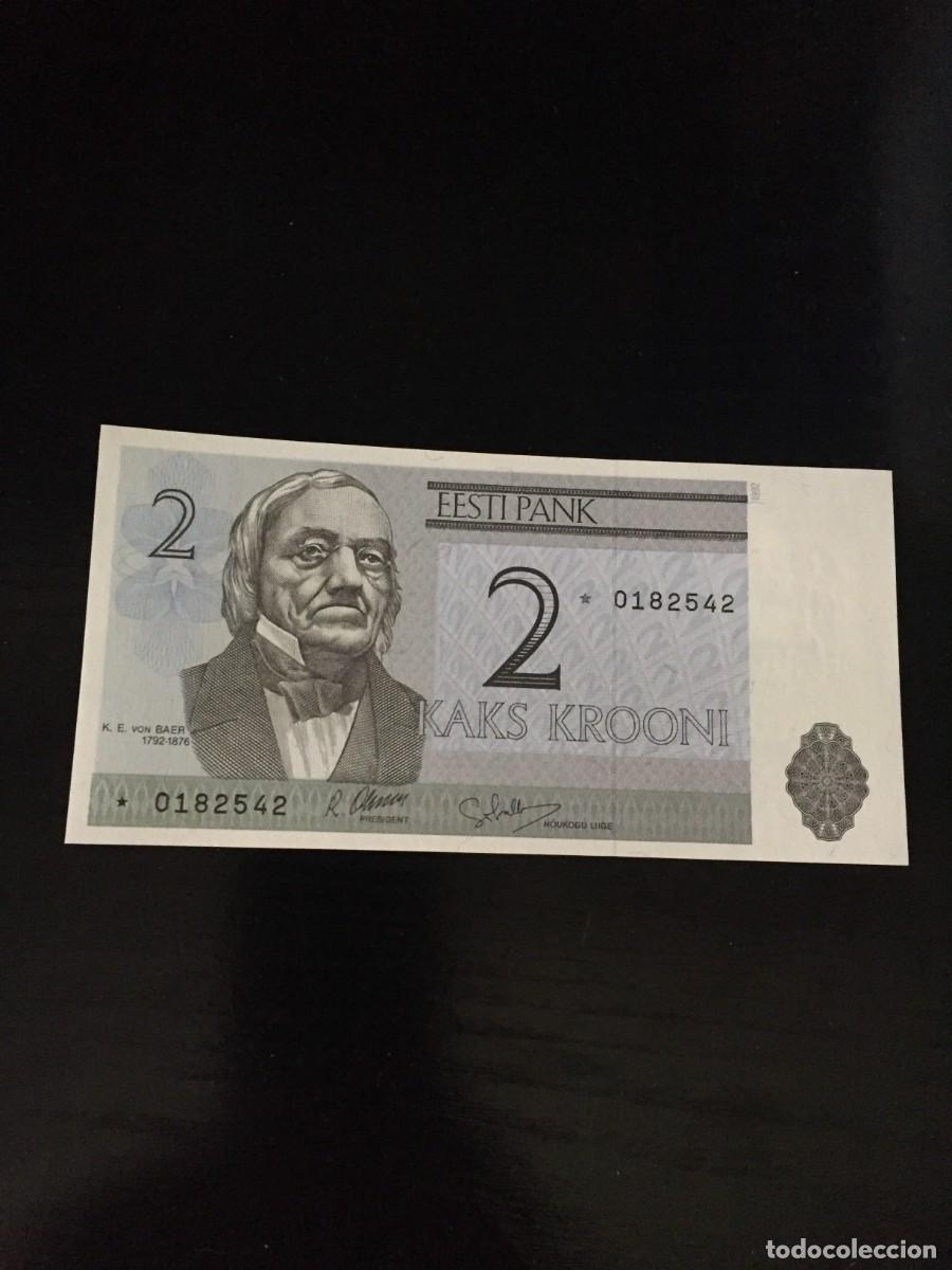 Billetes extranjeros: BILLETE DE 2 CORONAS DE ESTONIA A&Ntilde;OS 1990 EL DE LAS FOTOS VER TODOS MIS LOTES DE BILLETES