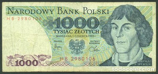 Banconote internazionali: POLONIA (POLAND). 1000 zlotych 1982. Pick 146 c.