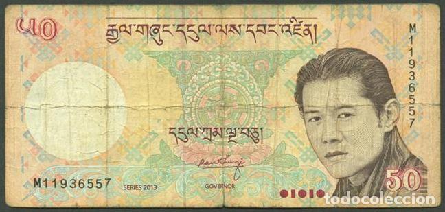 Billetes extranjeros: BHUTAN (BUTAN). 50 ngultrum 2013.
