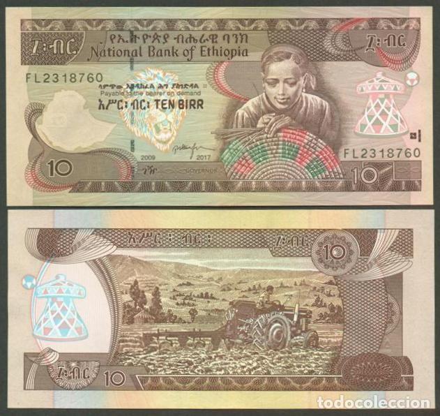 Billetes extranjeros: ETIOPIA (ETHIOPIA). 10 birr 2009/2017.