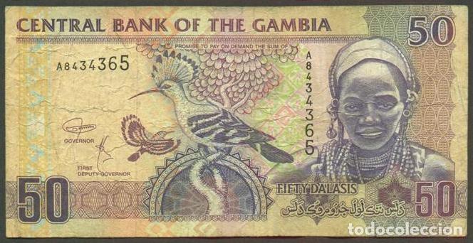 Billetes extranjeros: GAMBIA. 50 dalasis (2018). Pick 28d. Ver firma.