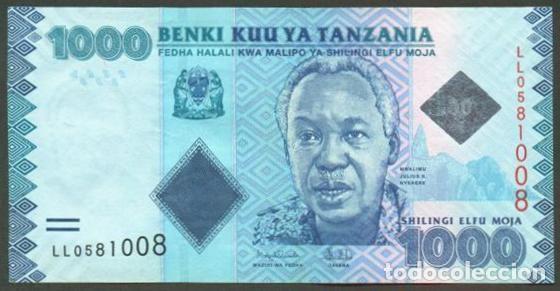 Billetes extranjeros: TANZANIA. 1000 shillings (S/F). Ver firma
