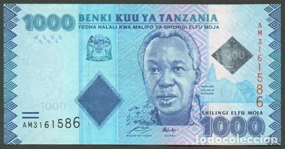 Billetes extranjeros: TANZANIA. 1000 shillings (S/F). Ver firma