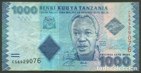Billetes extranjeros: TANZANIA. 1000 shillings (S/F). Ver firma