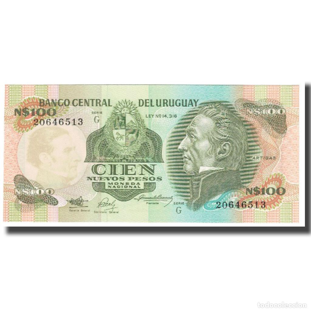 Billetes extranjeros: [#613619] Billete, 100 Nuevos Pesos, Uruguay, KM:62c, UNC