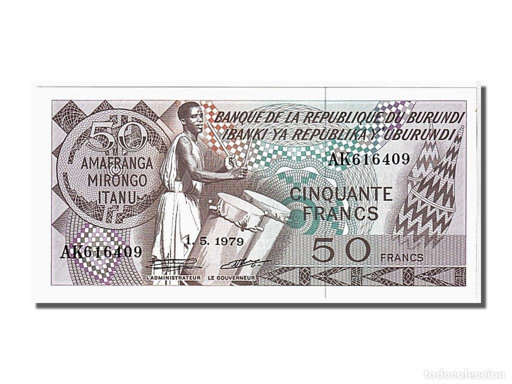 Billetes extranjeros: [#104972] Billete, 50 Francs, 1979, Burundi, 1979-05-01, UNC