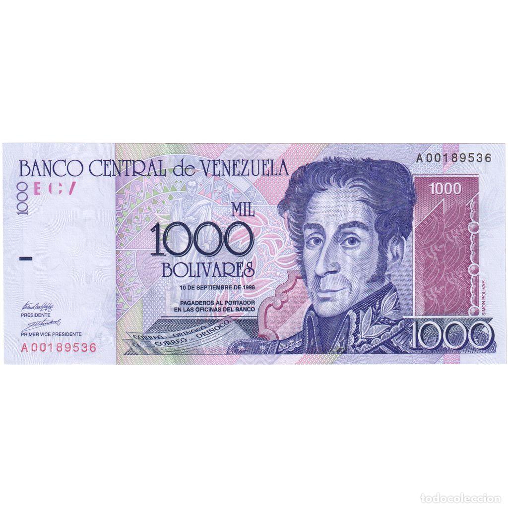 Billetes extranjeros: [#1230275] 1000 Bolivares, 1998, Venezuela, 1998-09-10, KM:79, EBC