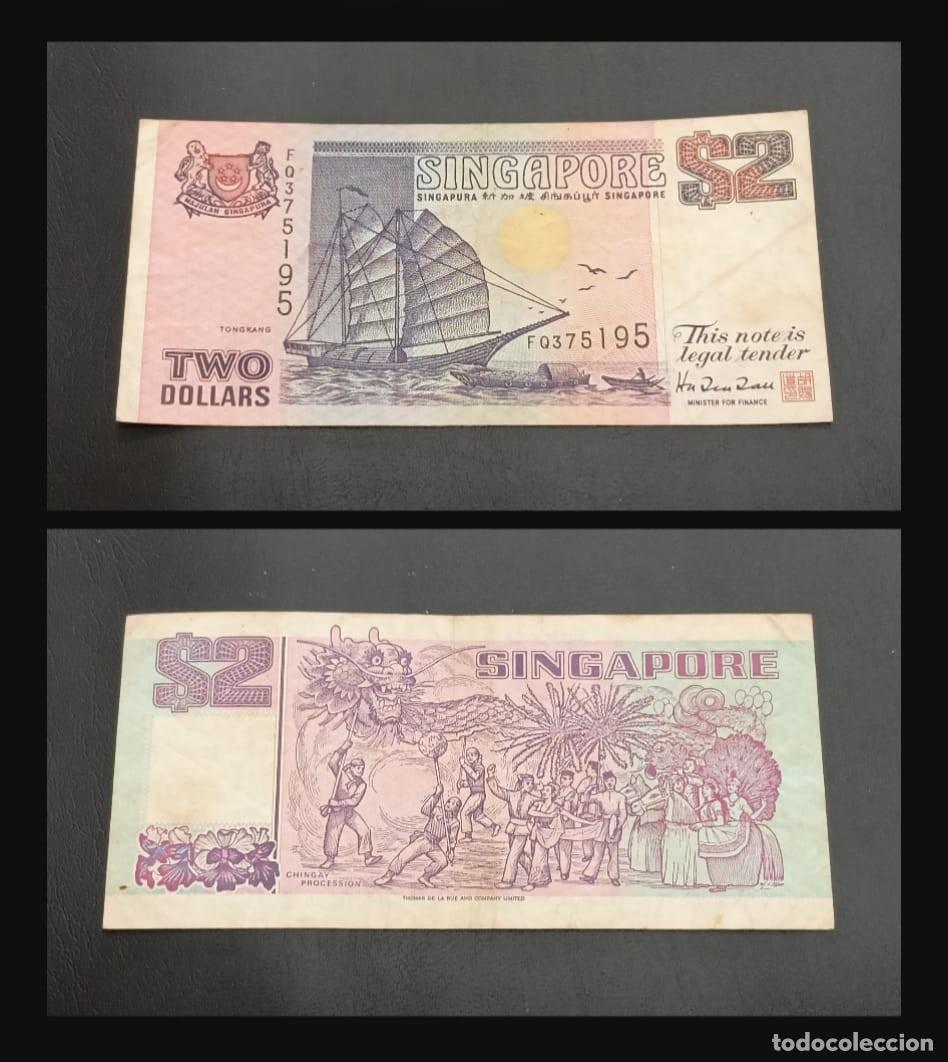 Billetes extranjeros: Singapure 2 Dolares S/F (1991)