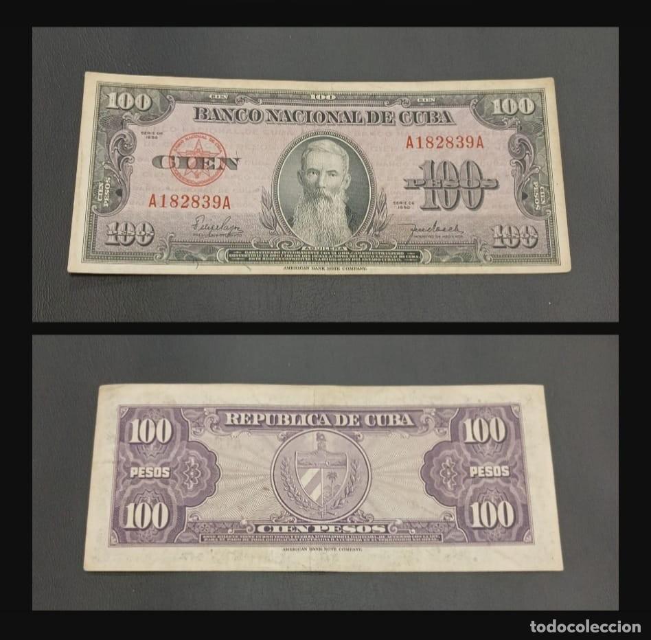 Billetes extranjeros: Cuba 100 Pesos 1950 (Aguilera)