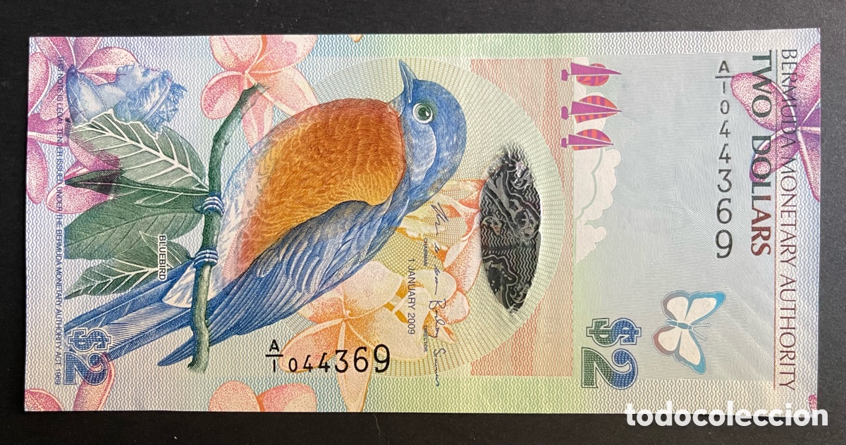 Billetes extranjeros: CMC BERMUDA 2 DOLARES 2009 PICK 57 SC