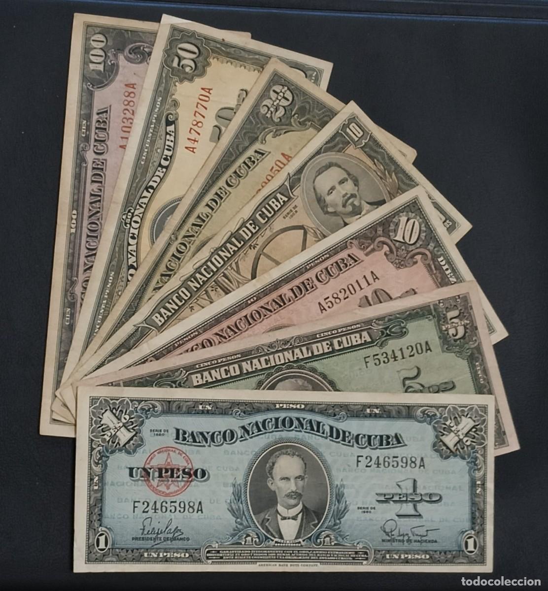 Billetes extranjeros: Cuba Serie de Billetes Rep&uacute;blica