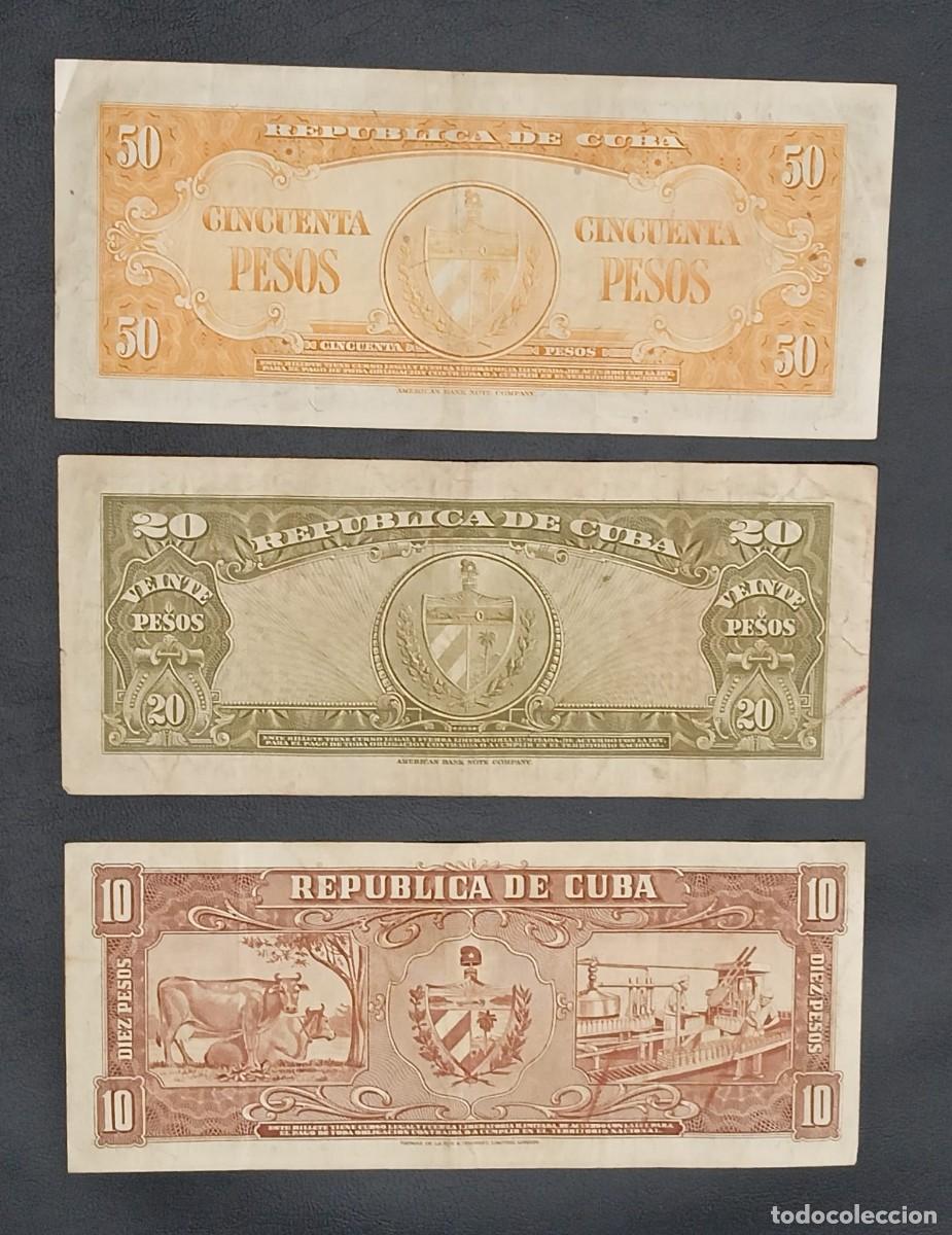 Billetes extranjeros: Cuba Serie de Billetes Rep&uacute;blica - Foto 5