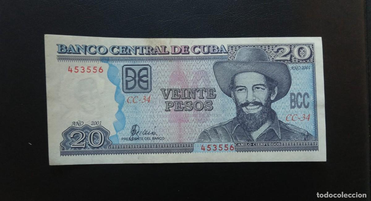Billetes extranjeros: Cuba 20 Pesos 2001 (Camilo Cienfuegos)