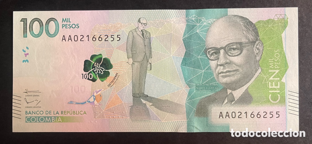 Billetes extranjeros: CMC COLOMBIA 100000 PESOS 2014 PICK 463-A SC