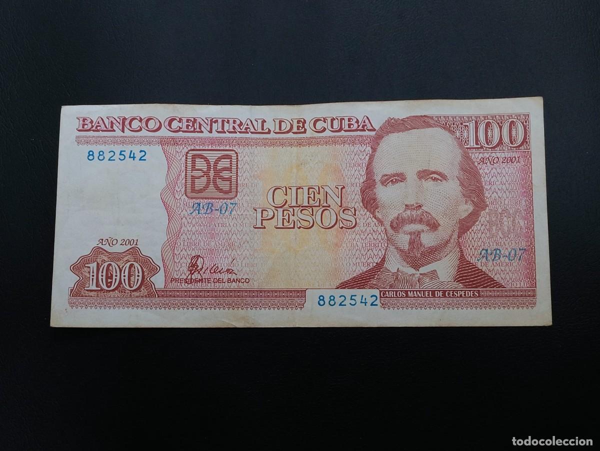 Billetes extranjeros: Cuba, Billetes 100 Pesos 2001