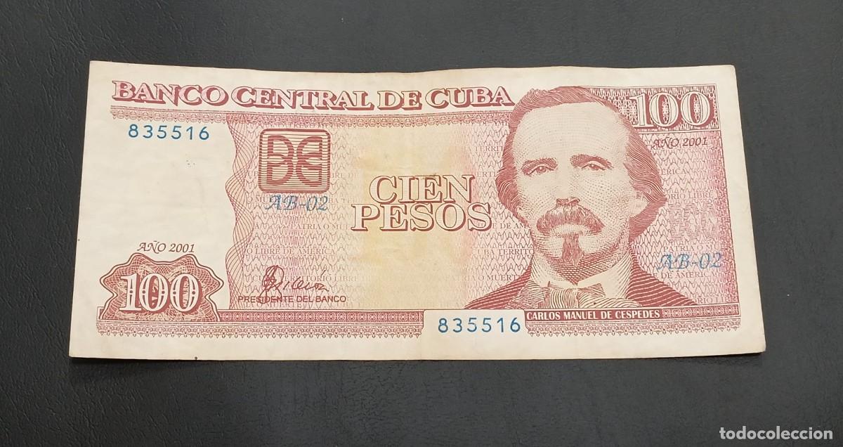 Billetes extranjeros: Cuba, Billetes 100 Pesos 2001