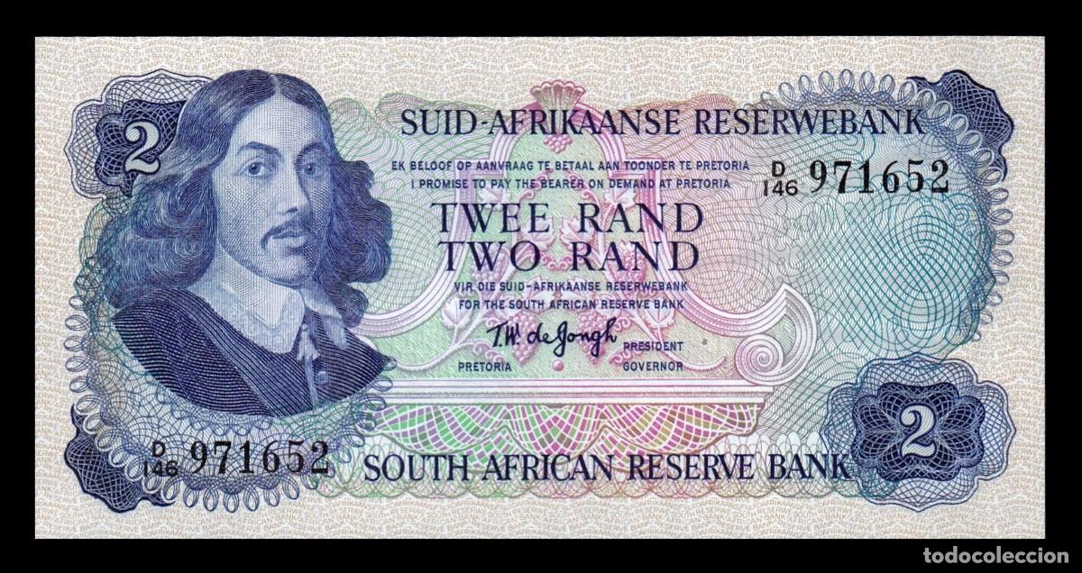 Billetes extranjeros: Sud&aacute;frica 2 Rand Bartholomeus Vermuyden 1976 Pick 117b Sc- aUnc