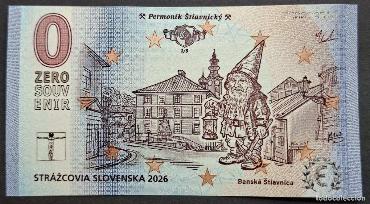 Billetes extranjeros: BILLETE Zero Souvenir 0 &euro; ESLOVAQUIA: V148 - STR&Aacute;ŽCOVIA SLOVENSKA 2026 - 2026-04