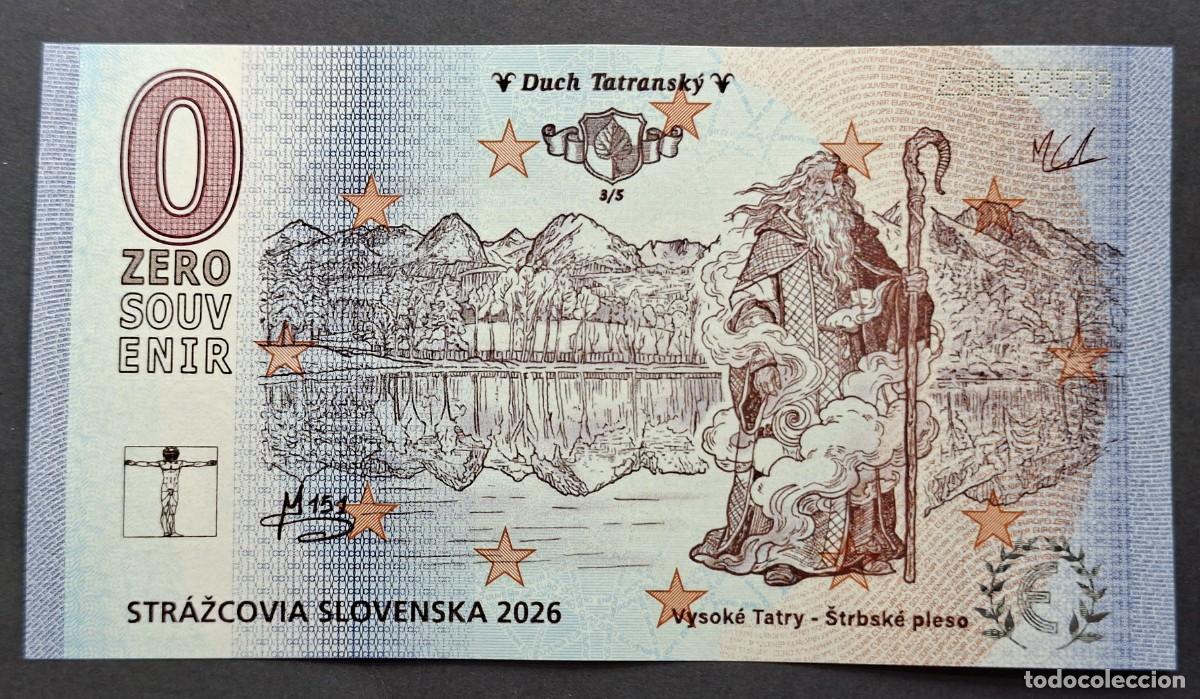 Billetes extranjeros: BILLETE Zero Souvenir 0 &euro; ESLOVAQUIA: V151 - STR&Aacute;ŽCOVIA SLOVENSKA 2026 Vysok&eacute; Tatry - &Scaron;trbsk&eacute; Pleso