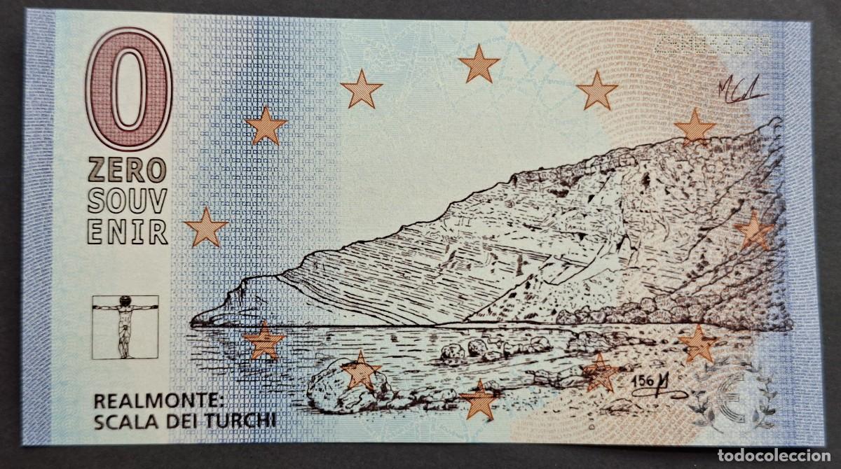 Billetes extranjeros: BILLETE Zero Souvenir 0 &euro; ITALIA: V156 - REALMONTE: ESCALA DEI TURCHI - 2026-05