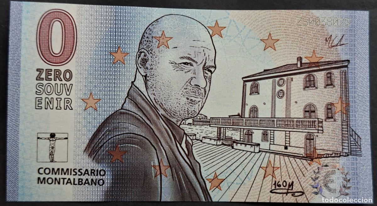 Billetes extranjeros: BILLETE Zero Souvenir 0 &euro; ITALIA: V160 - COMISIONADO MONTALBANO Punta Secca - 2026-06