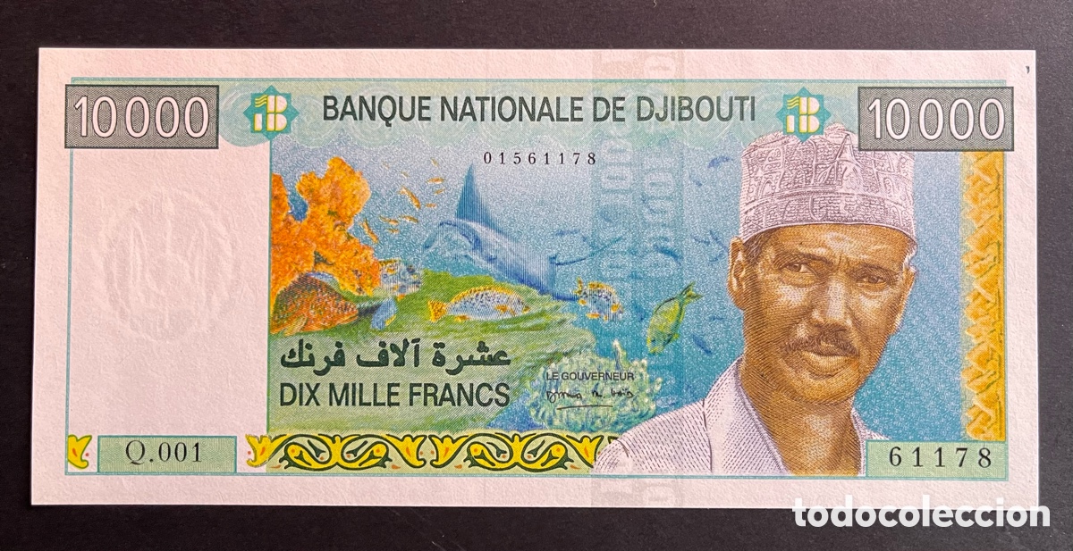 Billetes extranjeros: CMC YIBUTI (DJIBOUTI) 10000 FRANCOS 2005 PICK 45 SC