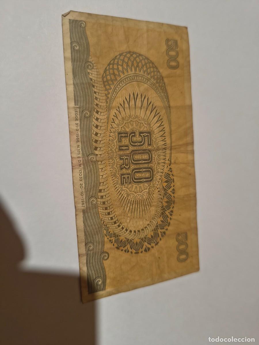 Billetes extranjeros: Billete 500 liras 1967