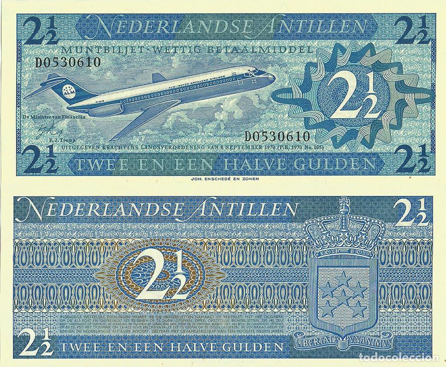 Billetes extranjeros: BILLETE ANTILLAS HOLANDESAS - 2.50 GULDEN - 1970 - NO CIRCULADO - PLANCHA