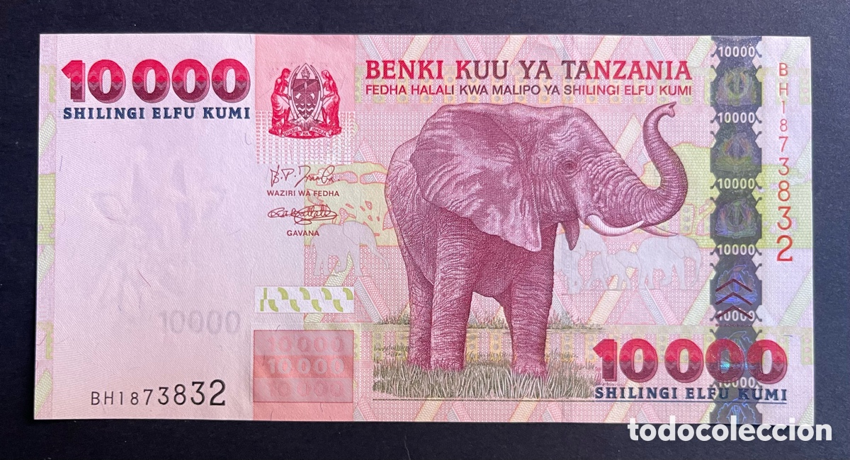 Billetes extranjeros: CMC TANZANIA 10000 CHELINES 2003 PICK 39-A SC