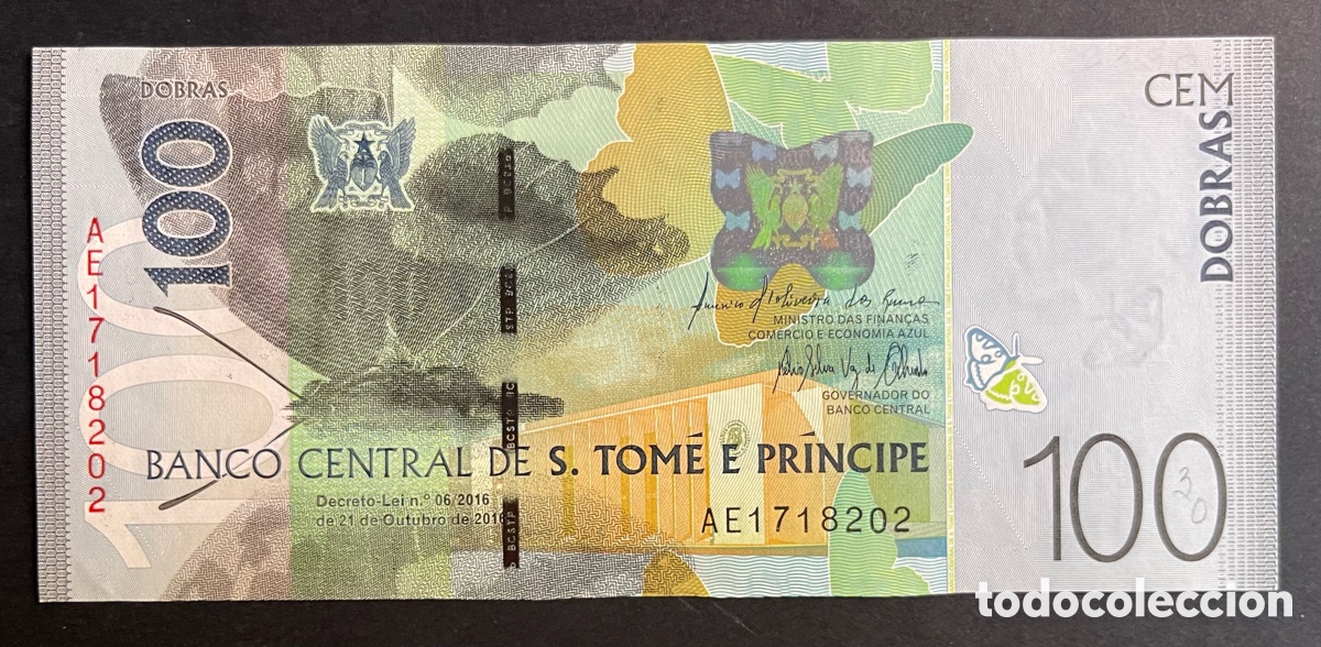 Billetes extranjeros: CMC SANTO TOME Y PRINCIPE (SAINT THOMAS & PRINCE) 100 DOBRAS 2016 PICK 74-A SC