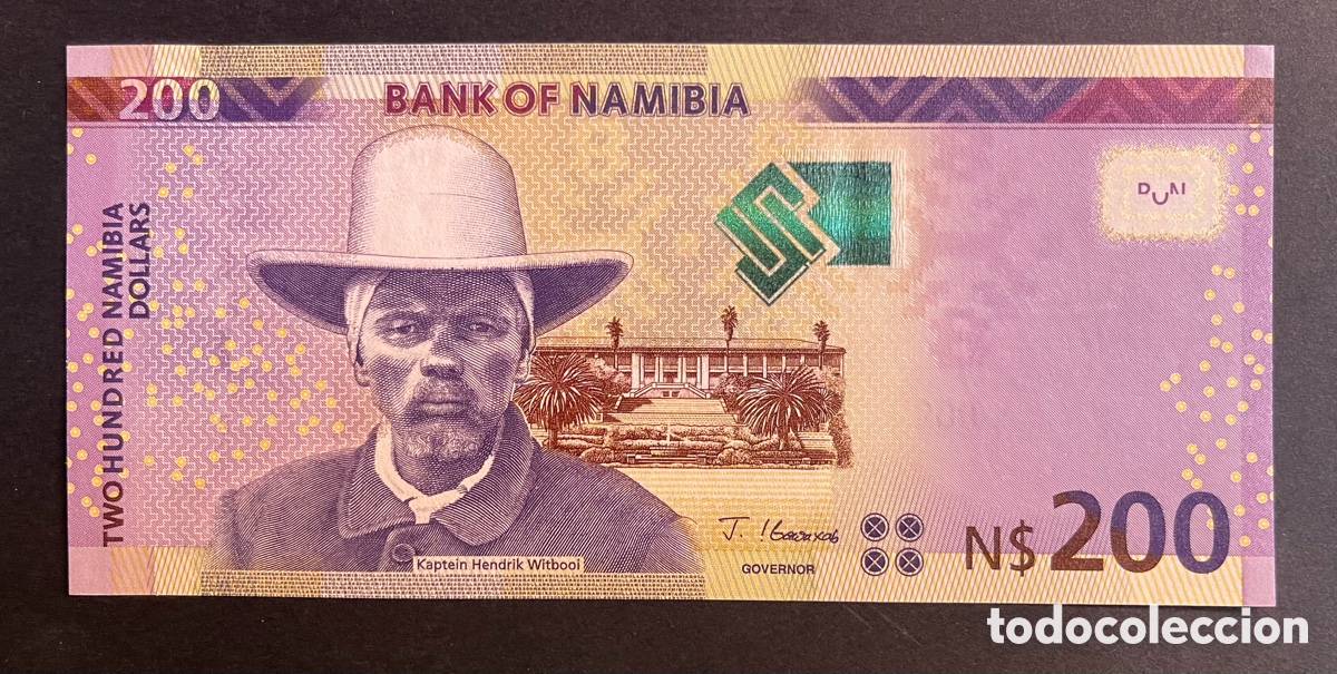 Billetes extranjeros: CMC NAMIBIA 200 DOLARES 2022 PICK 15-D SC